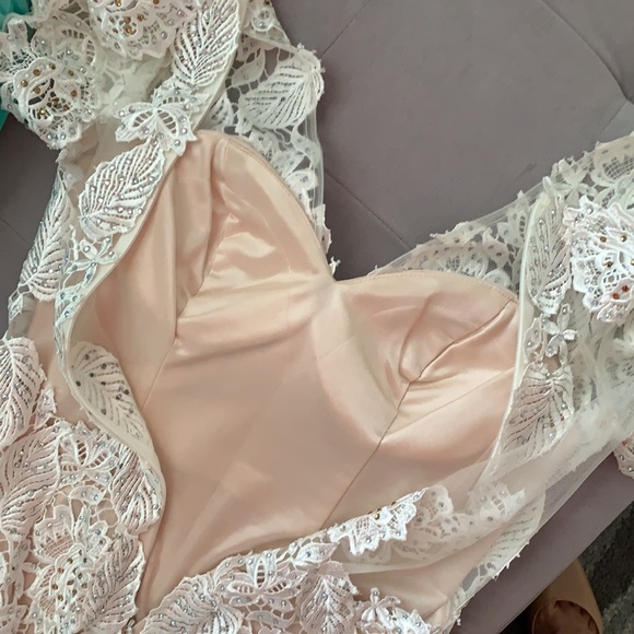 White Rhinestone Dress - Picture 6 of 7